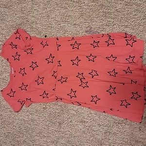 Cat & Jack 14 /16 pink with blue stars